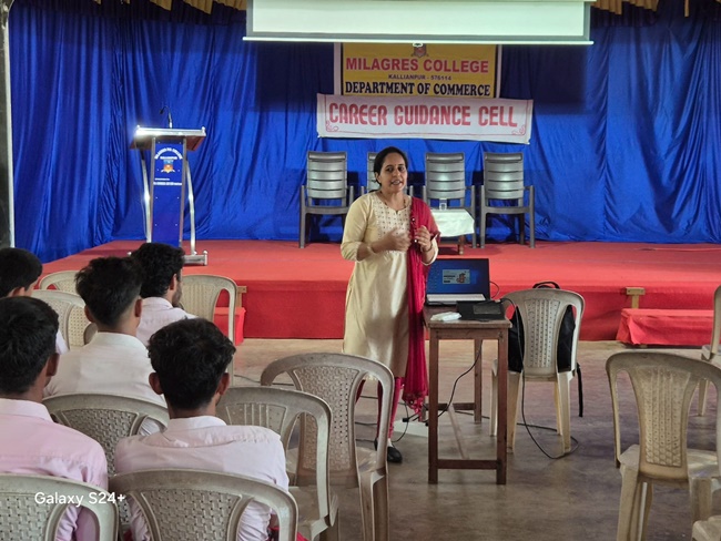 Milagres College Commerce Dept. organizes Career Guidance Orientation Programme